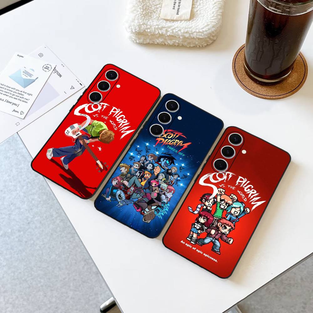 S-Scott Pilgrim Phone Case For Samsung S 24 Fe 25 Ultra Plus 20 Lite 21 30 22 23 24 22 Ultra 5G Fundas