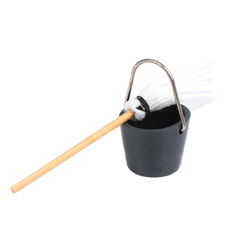 1Set 1:12 Puppenhaus Miniatur Küche Garten Mopp Eimer Puppenhaus Deko Spielzeug