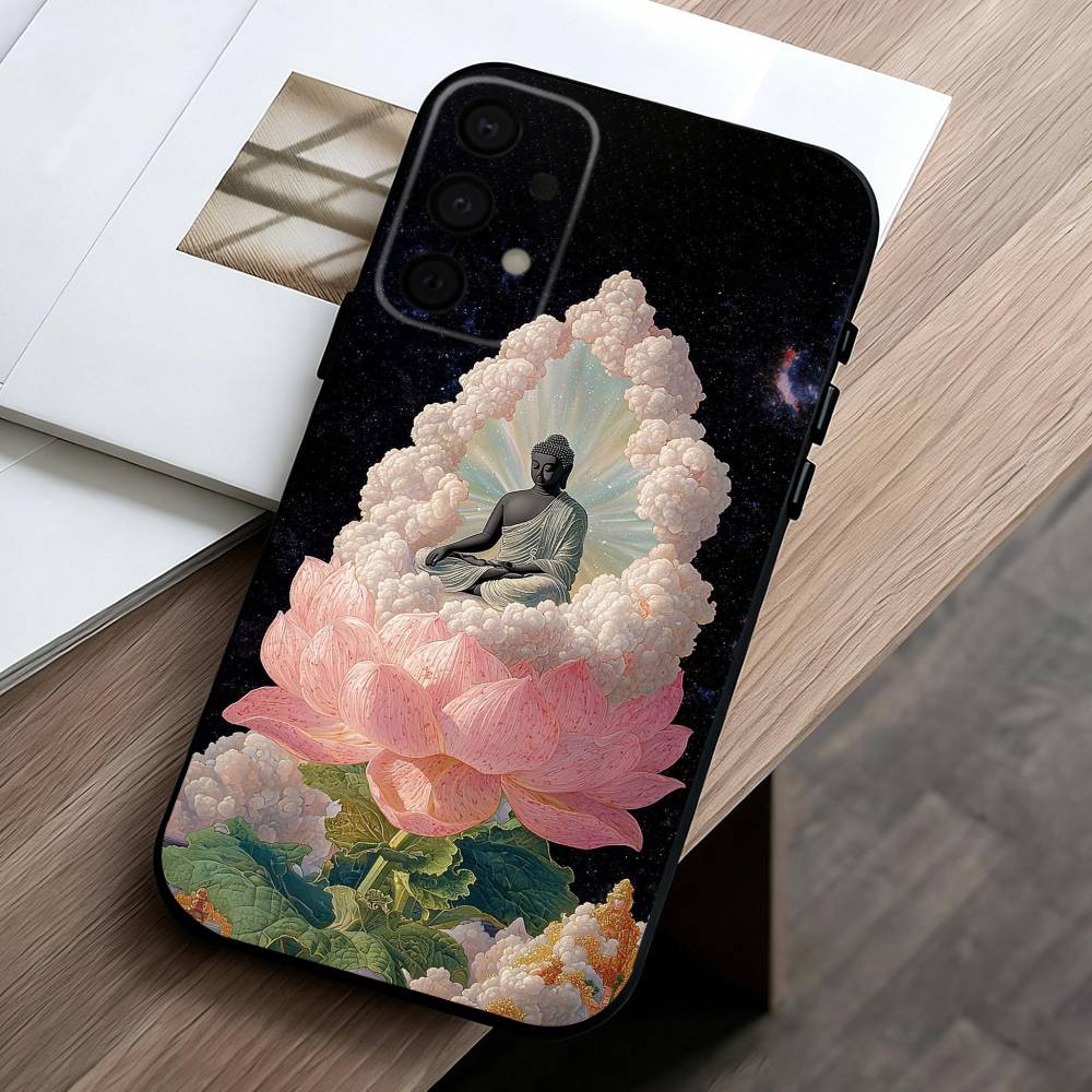 The B-Buddha Art  phone Case For Samsung Galaxy A73,A72,A71,A70,A53,A52,A51,Others Soft Black Shell