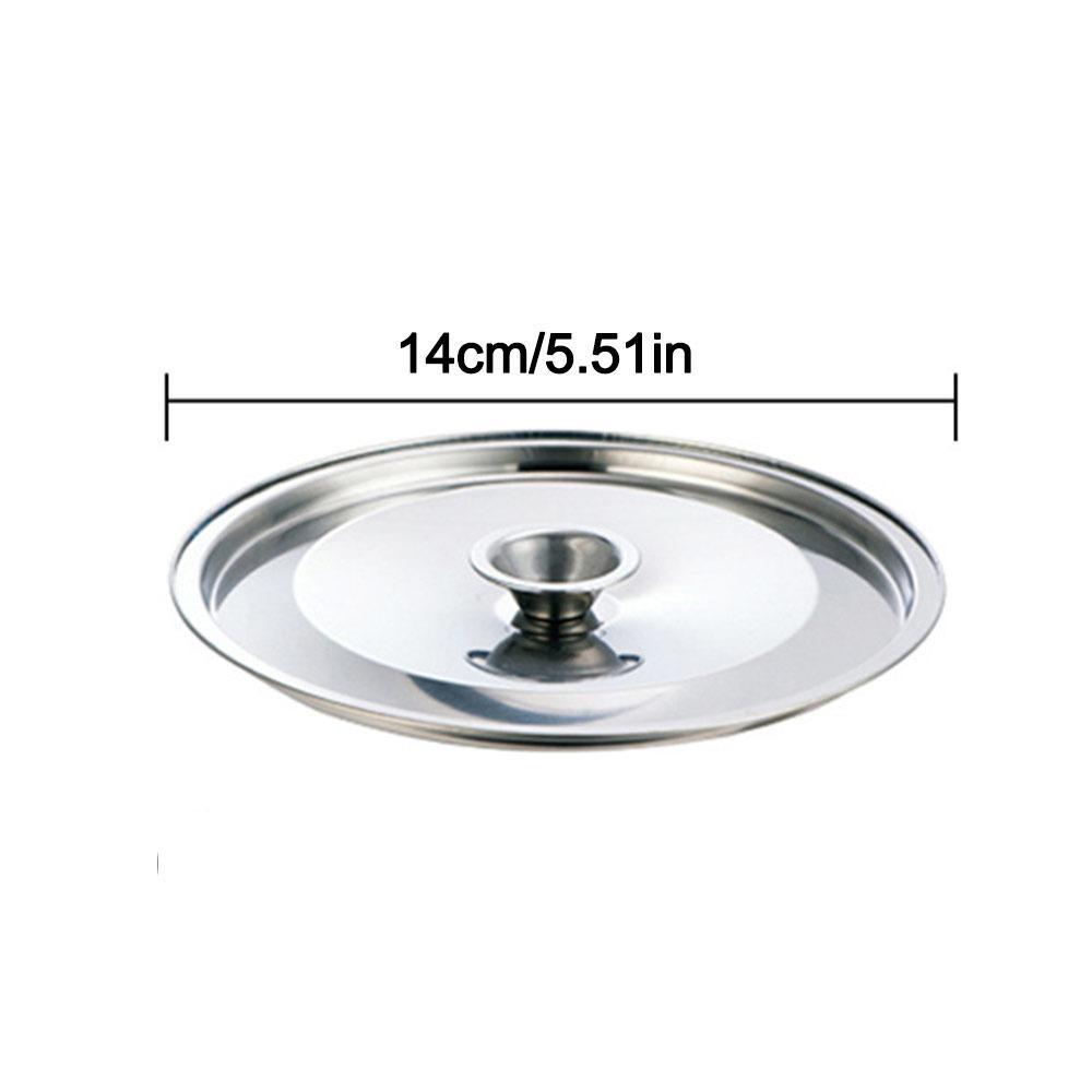 

New Stainless Steel Pot Lids 12-24cm Reusable Cookware Lid Flavoring Bucket Cover