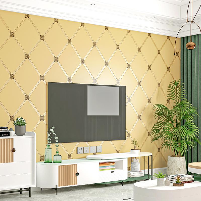 Hjorteskinn fløyel tapet Nordiske geometriske mønstre linjer moderne minimalistisk vertikale striper stue TV bakgrunn tapet