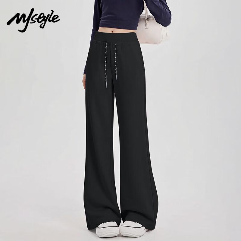 

MJ STYLE Women s High-Waist Straight Leg Flare Pants L