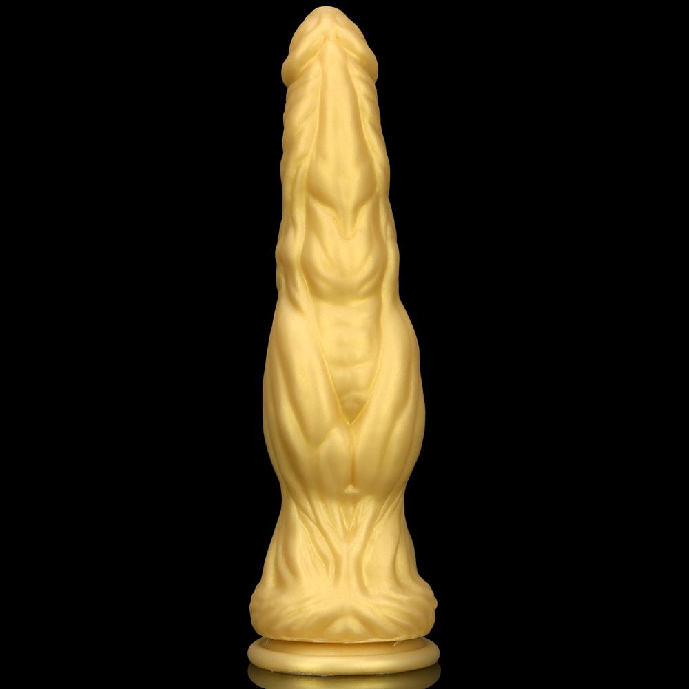 Zlatá silikonová měkká masturbační hůl Sexuální hračky simulační dildo Pussy Erotic Appliances