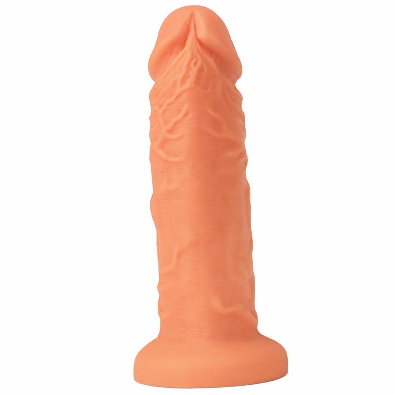 Female Big Penis Liquid Silicone Simulation Fake Penis Thick and Long Eggless Sucker Anal Plug Masturbation Device