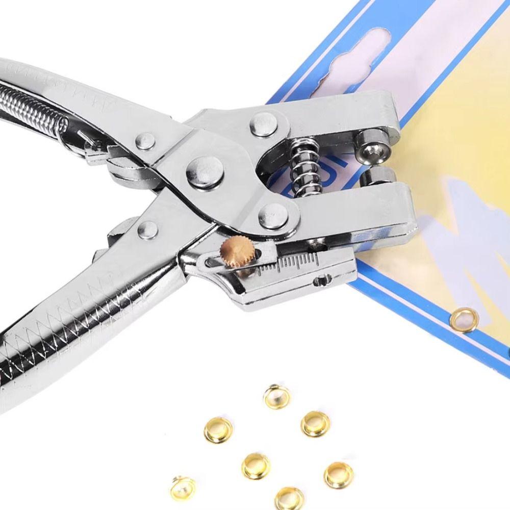 Portable Handheld Eyelet Hole Punch Hollow Design Rivet Setting Tool Grommet Pliers  Canvas Work