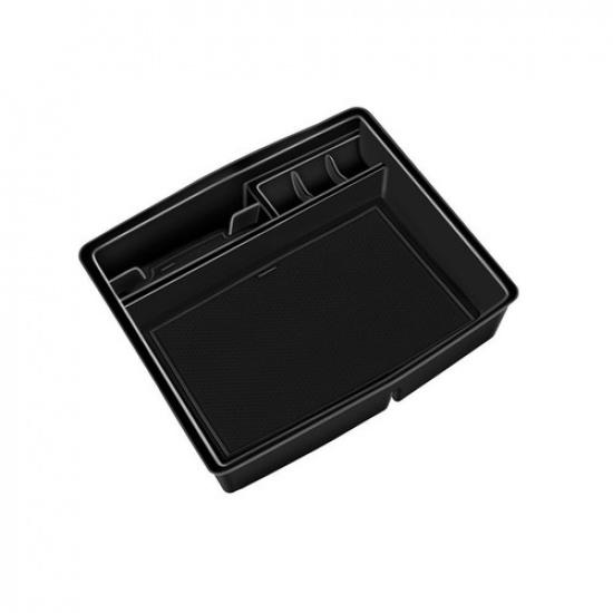 Black Car Armrest Storage Box for Toyota Tacoma 24 Center Console Organizer Tray
