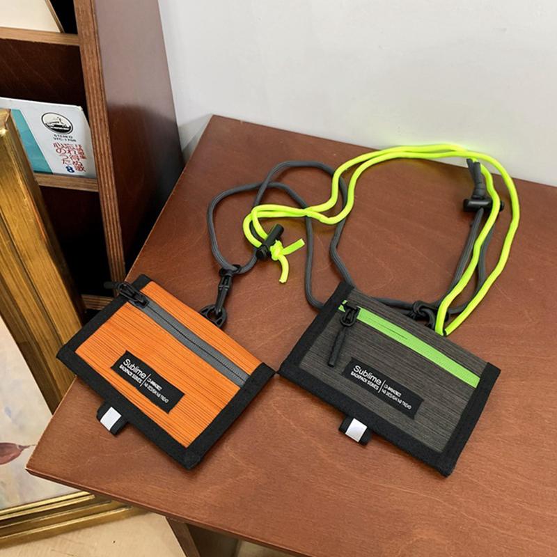 Men Travel Hanging Neck Passport Bag Women Waterproof Nylon Credit Id Card Package Portable Multifunction Id Coin Bag Wholesale