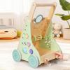 Multifunctional Wooden Baby Walker and Stroller