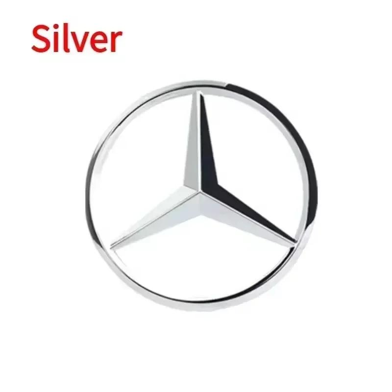 

Car Sticker For Benz Hot ABS Car Front Grille Badge Decal Cover Emblem for Mercedes Benz W204 W205 W210 W211 W212 W213 C E Class 18.8CM