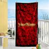 Rose Personalized Name Beach Towel High Absorbency & Quick-Dry Perfect for Traveling Yoga Camping and Swimming