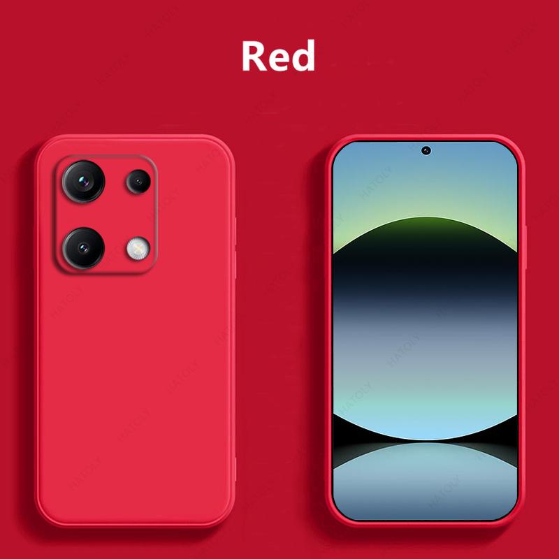 Liquid Silicone Phone Case For Xiaomi Redmi Note 14S Case For Redmi Note 13 Pro 4G Shockproof Funda Cover For Poco M6 Pro