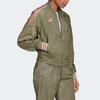 Adidas Vrct Jacket With Tiger Embroidery And Striped Solid Color Zipper Loose Fit Unisex Outerwear Artifact-Green FI6720
