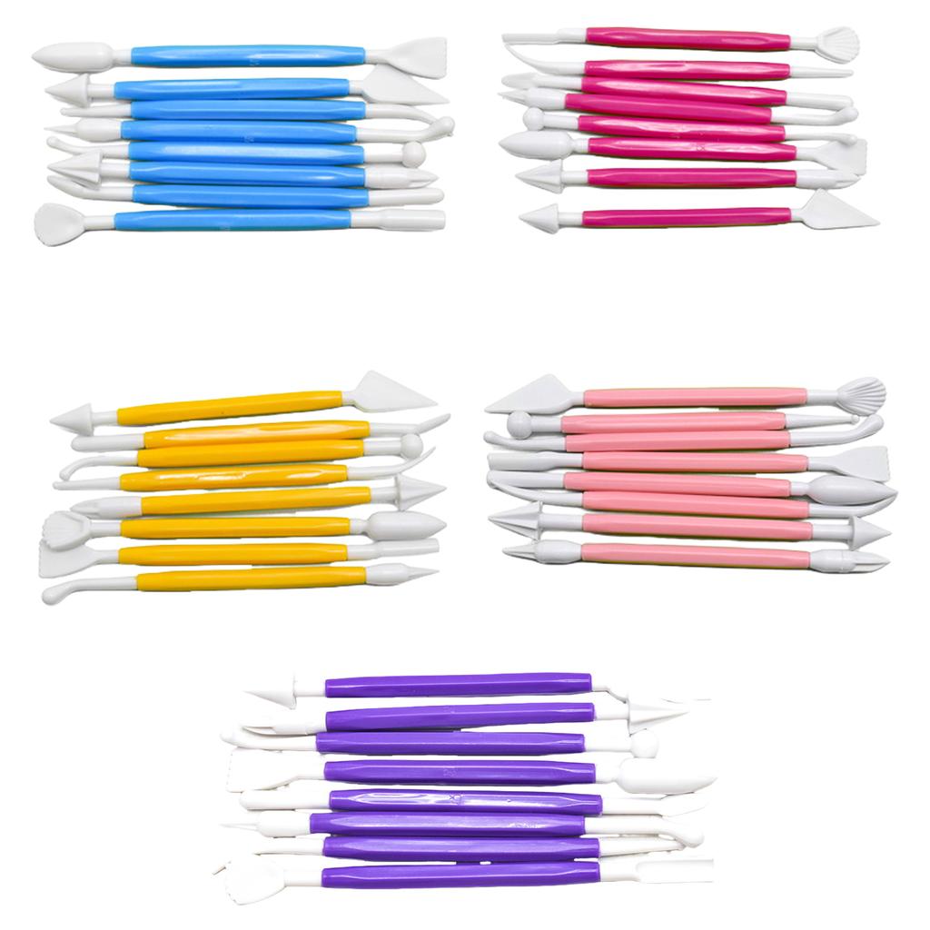 8Pcs Cake Sculpture Pen Fondant Sculpting Tools Fondant Cake Cutter Cake Mould Tool Cake Scraper Clay Modeling Tool