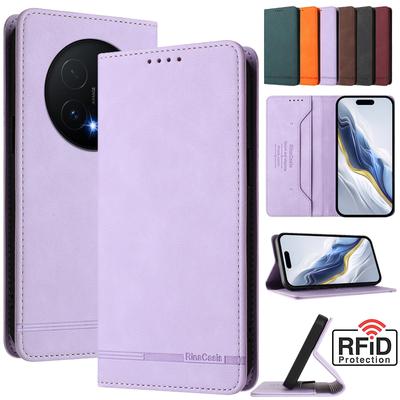 Kožená Retro Peněženka Proti Krádeži Flipové Pouzdro Pro Honor Magic 8 Lite Magic8 Pro 5G BKQ-AN10 Pouzdro Kryt na Telefon Magnetická Spona Slot na Karty