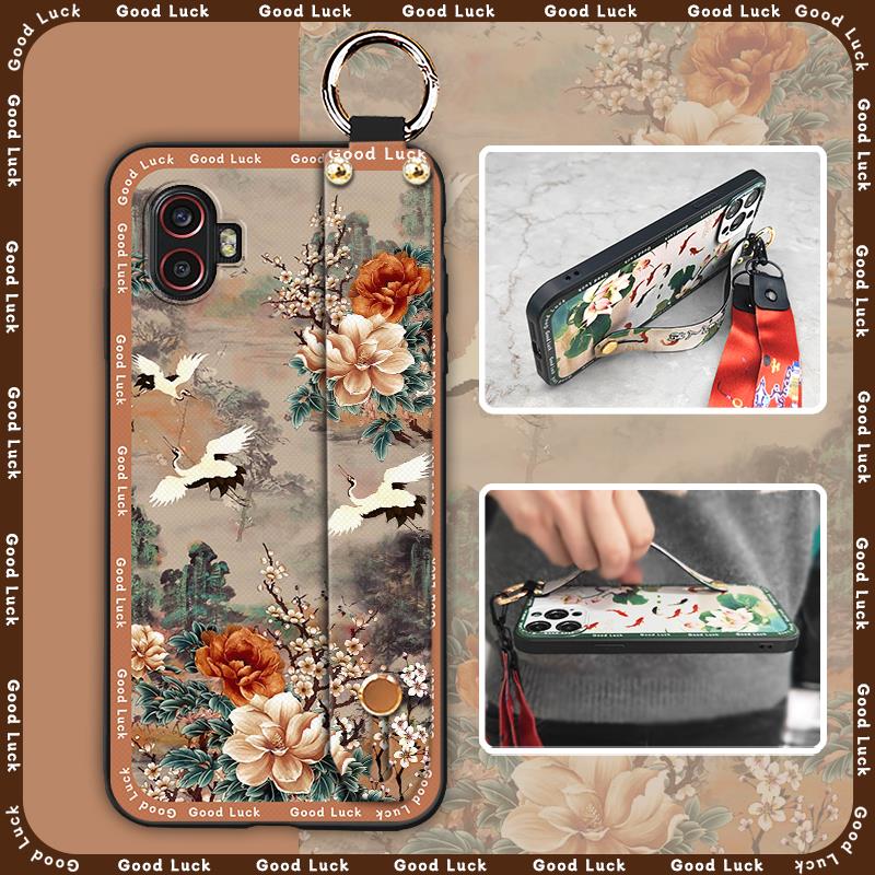 Wristband Soft Case Phone Case For Samsung Galaxy Xcover6 Pro/SM-G736U/B Wrist Strap Lanyard Protective Silicone Durable