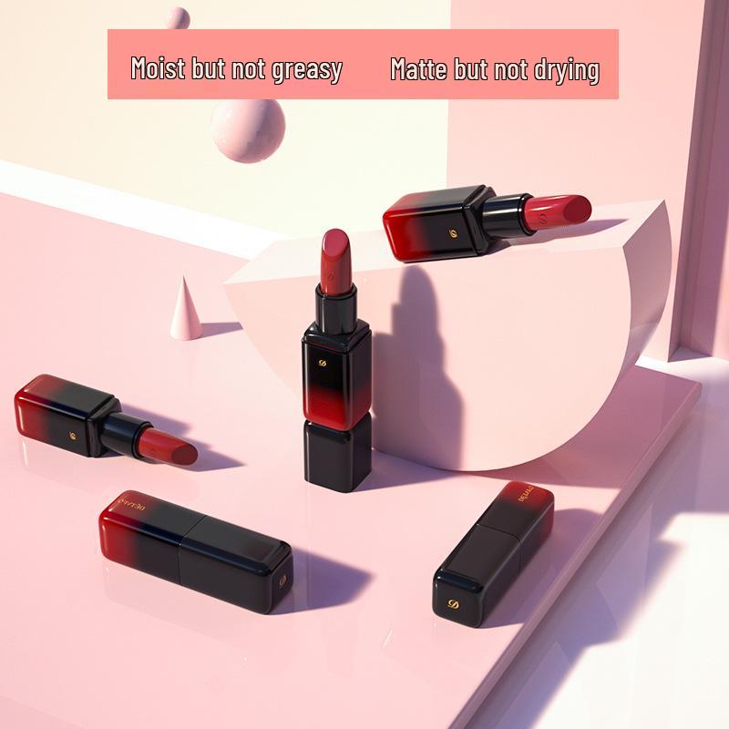 Dedevev Silky Matte Highlighter Lipstick - Moisturizing, Long-Lasting, Multi-Color