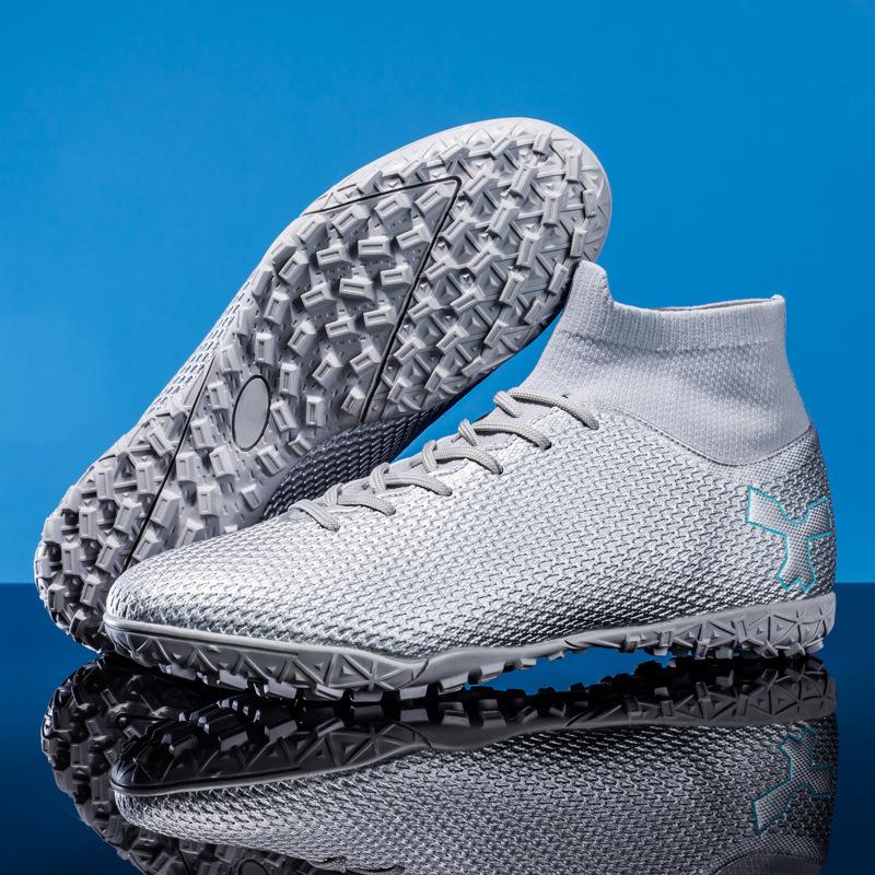 

Large size football shoes spike shoes men s high-top student competition artificial grass broken nails training shoes 2025 47