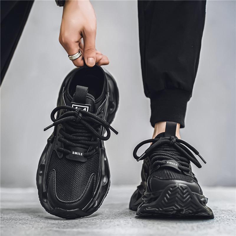 Platform Dad Shoes Men's Summer 2 New Mesh Breathable Versatile Casual Sports Shoes Lightweight Reduction