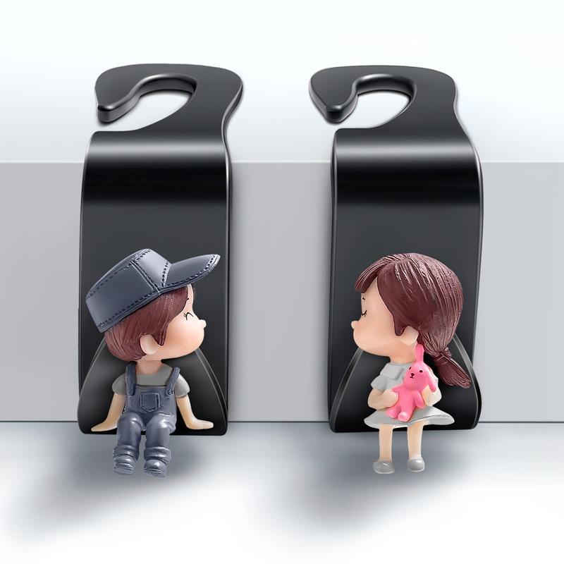 2 stücke Haken für Taschen Auto Clips Vordersitz Kopfstütze Organizer Halter Auto Verschluss Kleiderbügel Auto Lagerung Innen Zubehör