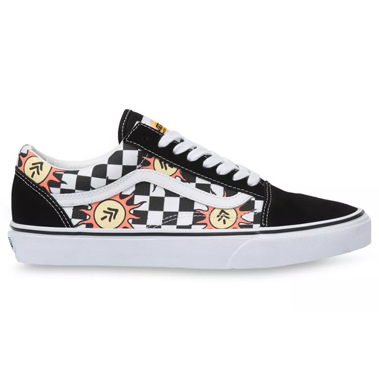 Parks Project X Vans Old Skool Capsule Collection - Checkerboard Unisex Sneakers Black True-White VN0A7Q2J6R6