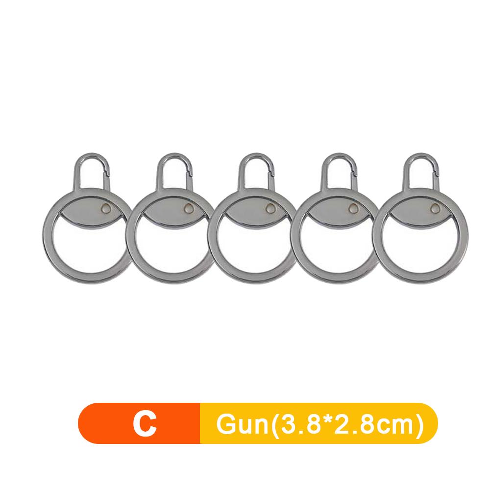 5/1 pz Tiracerniera staccabile universale Kit di riparazione per cerniere in metallo di ricambio per valigie, borse, vestiti e cursori per cerniere