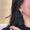 Latest Hot Brand Vintage Earrings for Women Luxury Jewelry Fashion Water Drop Eardrop Pure 925 Sliver Lady Party Stud Earrings