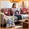 Anime DATE A LIVE Cushion Cover 4Pcs Decorative Covers Soft Cushion Case for Sofa Couch Decor 40x40 45x45 Pillowcases