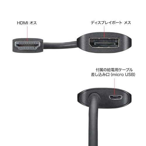 Sanwa Supply HDMI to DisplayPort Adapter (4K/60Hz) AD-HD31DP