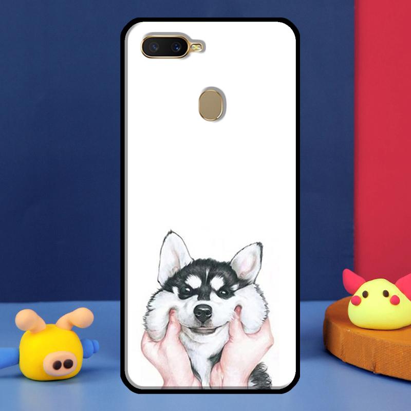 Siberian Husky Dog Case For Oppo A16 A76 A96 A58 A78 A98 A5 A9 A91 A15 A17 A77 A52 A72 A74 A94 A54S A57S Cover
