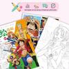 Hand-Drawn Anime Coloring Book: Line Art from One Piece, Naruto, Demon Slayer, Identity V, and Conan