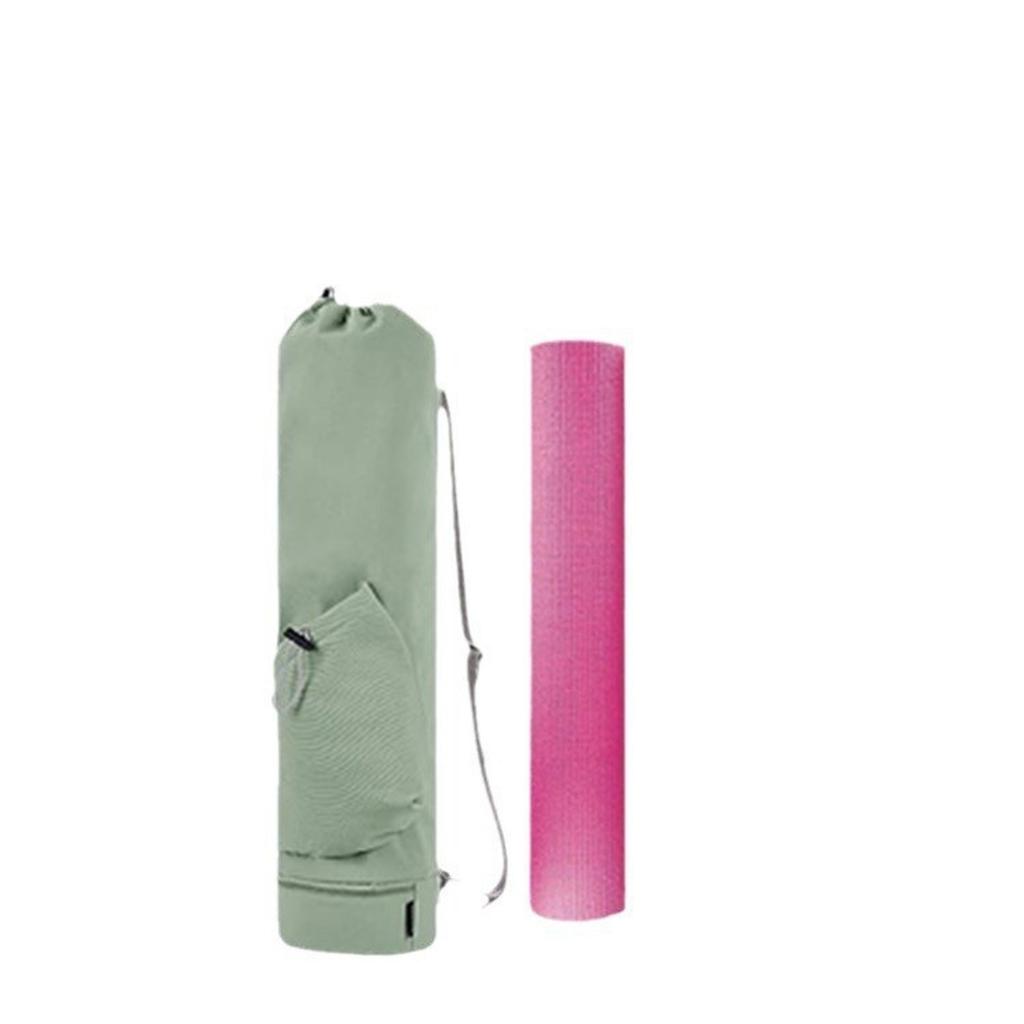 Large Capacity Exercise Yoga Mat Bag With Water Bottle Pocket And Bottom Wet Bag Sports Yoga Mat With Adjustable Shoulder Strap