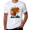 Super Dad ComicStyle Hero Badge Design TShirt blanks clothes quickdrying Unisexs designer clothes