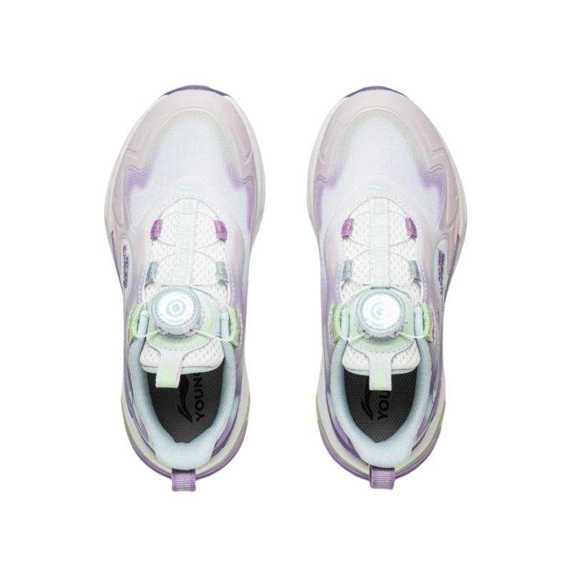 Li Ning Kids Sports Lifestyle Sneakers Kids Sneakers Light-Purple White YKNV002-6