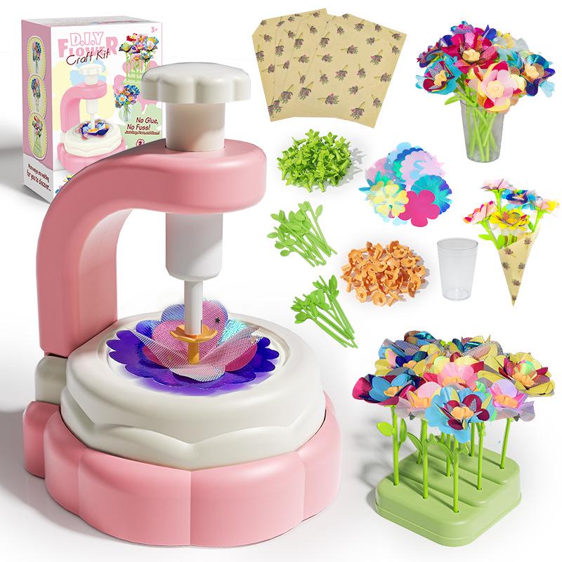 DIY Flower Bouquet Maker - Handmade Simulation Embossing Toy for Girls