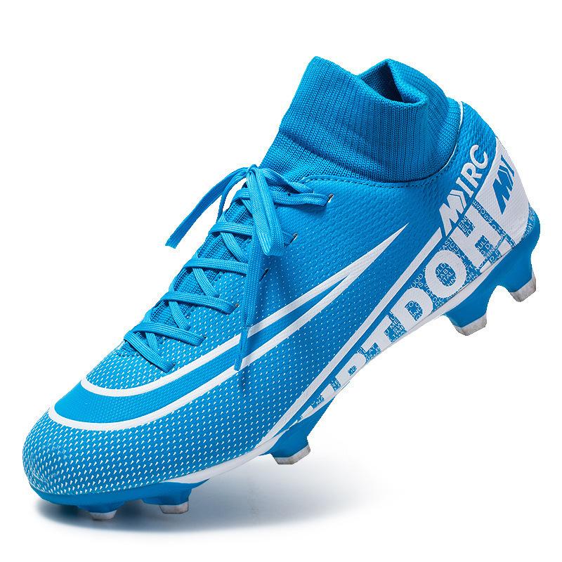 Competition women's football training shoes sports artificial turf couple broken nails children's high-top football shoes men