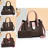 Stylish Vintage Pu Tote Bag Set With Large Capacity In Burgundy Khaki And Black Colors