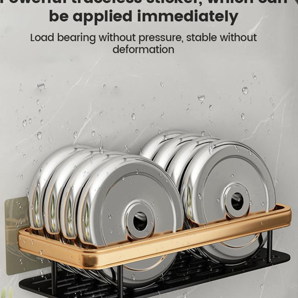 Black Gold Shower Shelf Aluminium Bathroom Shelf Rack Shower Organizer Space Saving