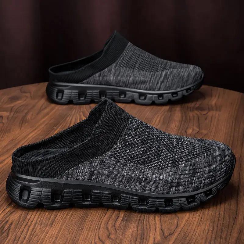 Fashion Men's Shoe Platform Half Soft Mules Sabot Male Slipper Trend 2025 Designer Luxury Casual Y2k Eva Summer Sale Adult Fun Slides