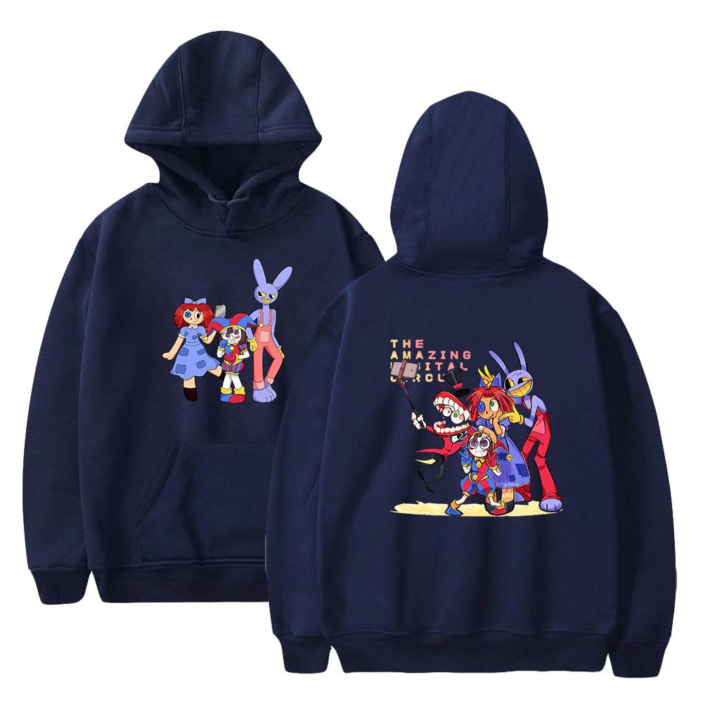 Le Cirque Numérique Incroyable Sweats à Capuche Hommes Femmes Automne Pull Décontracté à Capuche Mode Hip Hop Sweat-shirt Vêtements