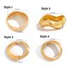 Fashionable Hip Hop Bangles Irregular Wide Cuff Geometric Bracelets Alloy Texture Perfect for Parties and Daily Wear