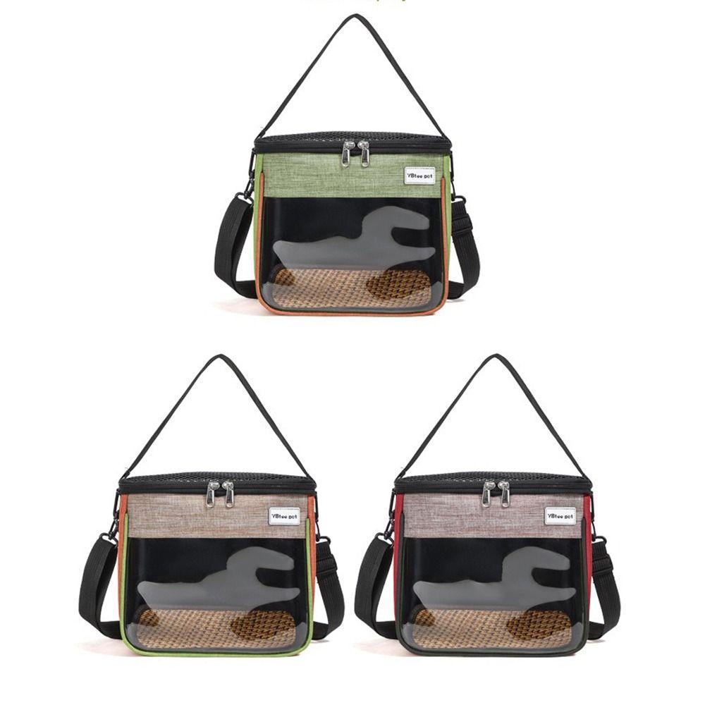 Clear Window Pet  Carrier Bag Breathable Small Pet Carrier Hamster Carry Bag  Outdoor Use