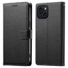 DF-012 For iPhone 15 Case Litchi Texture Leather Magnetic Clasp Wallet Stand Phone Cover