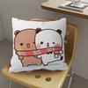 Bear Cartoon Kawaii D-Dudu B-Bubu Maple Design Cushion Cover Happy Autumn Harvest decor Holiday Decorati Pillow Cover