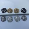 14K Gold Plated Zircon Inlaid Flower Bracelet Necklace DIY Jewelry Accessories