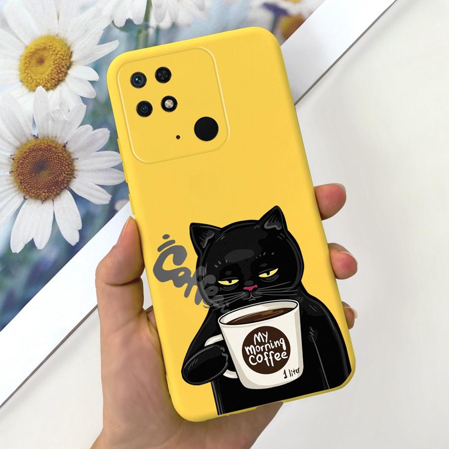 For Redmi 10C Case For Xiaomi Redmi 10 Power Cover Fashion Flower Slim Soft Silicone Phone Cases For Xiaomi Redmi 10C 10 C Funda