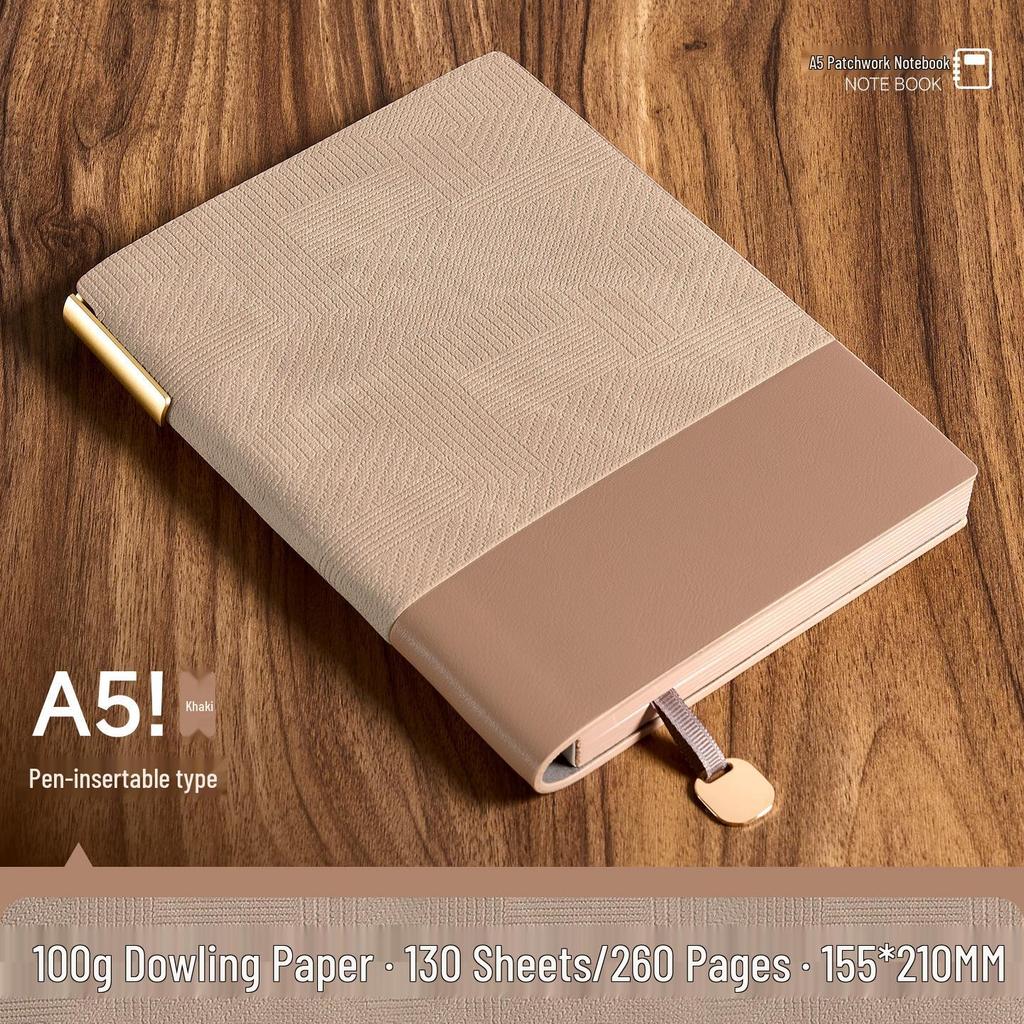 Custom A5 Leather Paperback Business Notebook with Logo Printing