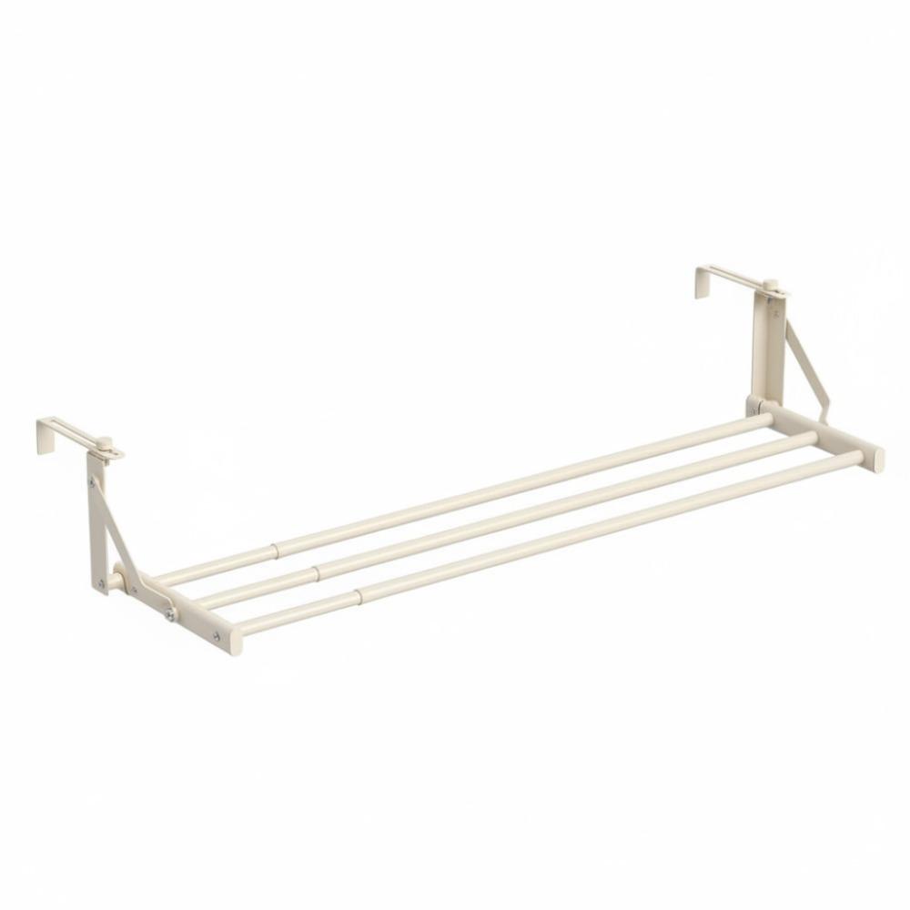 Carbon Steel Radiator Drying Rack Wall Mounted Space Saving Clothes Drying Rack Folding Shoes Storage Rack Balcony