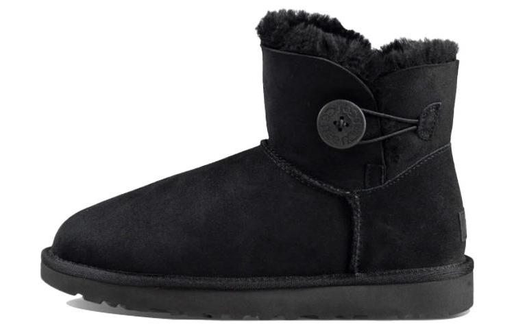 UGG Mini Bailey Button Boot Black Women s 1016422-BLK 36