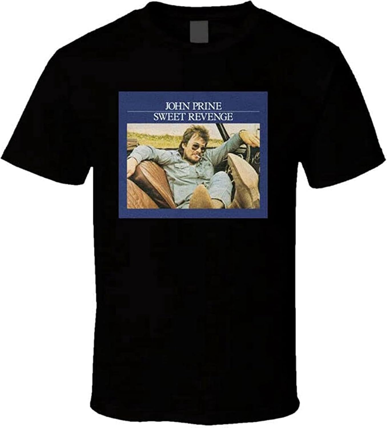 John Prine Sweet Revenge RIP Rest in Piece T Shirt Men s M чёрный