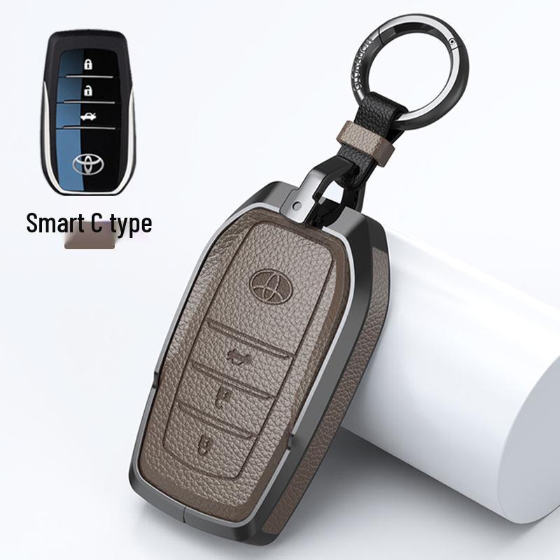 Чехол для ключа Toyota: Натуральная кожа для Camry 9-го поколения, RAV4, Wildlander, Venza, Sienna